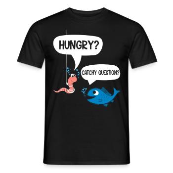 Drôle de dicton Pêcheur Dictons drôle Pêche drôle - T-shirt homme - noir - Devant - AI Model Male 178 light (178cm)