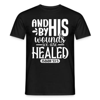 Easter - Celebrate the Resurrection of Jesus - Men's T-Shirt - black - Front - AI Model Male 178 light (178cm)