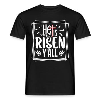 Easter - Celebrate the Resurrection of Jesus - Men's T-Shirt - black - Front - AI Model Male 178 light (178cm)