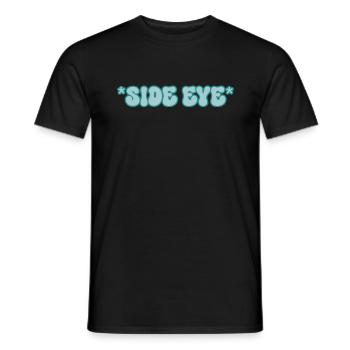 SideEye Side Eye - Men's T-Shirt - black - Front - AI Model Male 178 light (178cm)