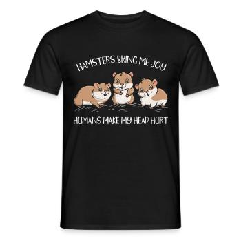 Haustier Nagetier Hamsterliebhaber - Männer T-Shirt - Schwarz - Vorne - AI Model Male 178 light (178cm)