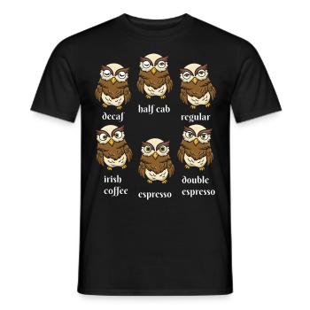 Bird Watching Caffeine Drinkers - Men's T-Shirt - black - Front - AI Model Male 178 light (178cm)