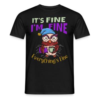 good, is all good, everything am - Men's T-Shirt - black - Front - AI Model Male 178 light (178cm)