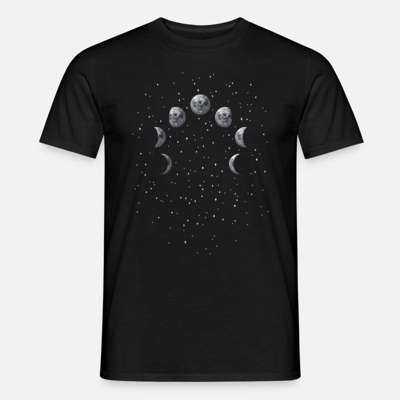 Lunar Eclipse Astronomy Telescope - Men’s T-shirt - black