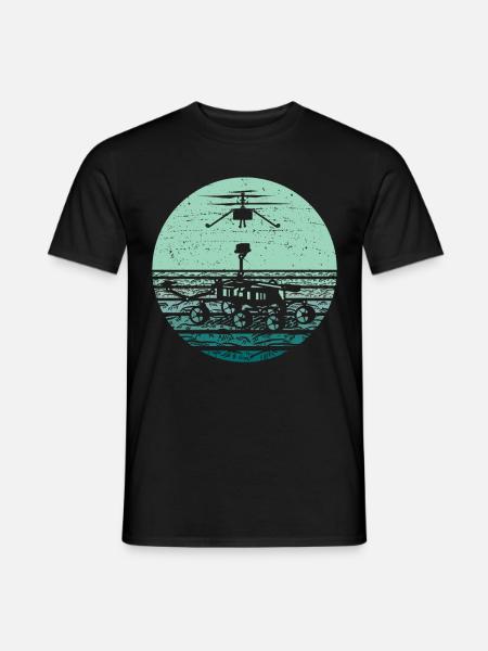 Planet Stars Moon Galaxy - Men's T-Shirt - black