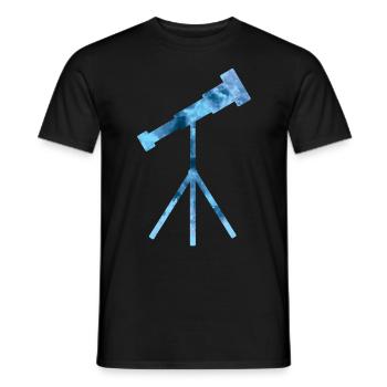 Astronomie des amateurs de télescopes - T-shirt homme - noir - Devant - AI Model Male 178 light (178cm)