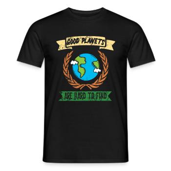 Journée écologique de la planète Terre sauve la Terre - T-shirt homme - noir - Devant - AI Model Male 178 light (178cm)
