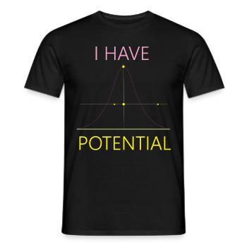 Zukünftiger Physiker Science Nerd I - Männer T-Shirt - Schwarz - Vorne - AI Model Male 178 light (178cm)