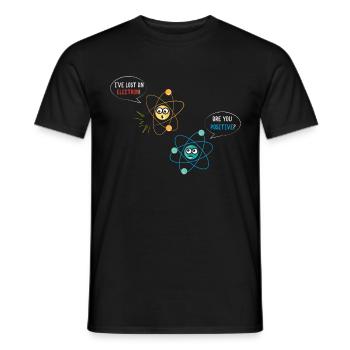 J’ai perdu un électron - T-shirt homme - noir - Devant - AI Model Male 178 light (178cm)