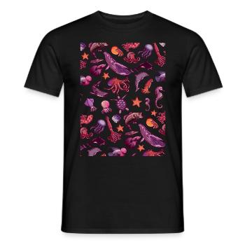 Fischliebhaber Taucher Freitauchen - Männer T-Shirt - Schwarz - Vorne - AI Model Male 178 light (178cm)