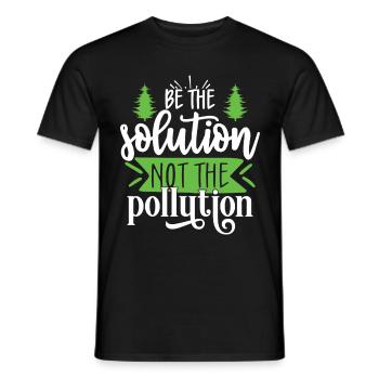 Eco-friendly Earth Planet Save Earth Day - Men's T-Shirt - black - Front - AI Model Male 178 light (178cm)