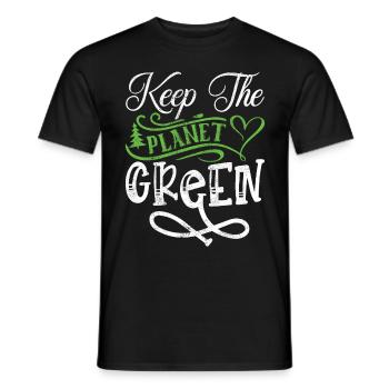 Journée écologique Earth Planet Save Earth - T-shirt homme - noir - Devant - AI Model Male 178 light (178cm)