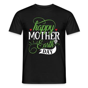 Journée écologique Earth Planet Save Earth - T-shirt homme - noir - Devant - AI Model Male 178 light (178cm)