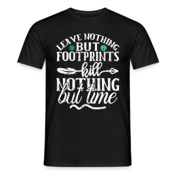Eco-friendly Earth Planet Save Earth Day - Men's T-Shirt - black - Front - AI Model Male 178 light (178cm)