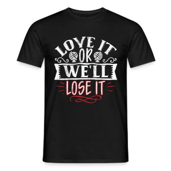 Earth Day Environmentally Friendly Earth Planet Saving - Men's T-Shirt - black - Front - AI Model Male 178 light (178cm)