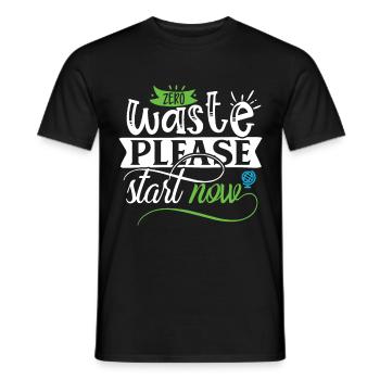 Earth Day Environmentally Friendly Earth Planet Saving - Men's T-Shirt - black - Front - AI Model Male 178 light (178cm)