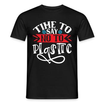 Earth Day Environmentally Friendly Earth Planet Saving - Men's T-Shirt - black - Front - AI Model Male 178 light (178cm)