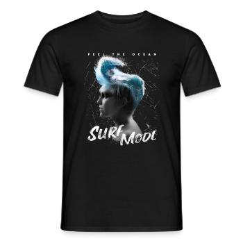 Surfer Head - Männer T-Shirt - Schwarz - Vorne - AI Model Male 178 light (178cm)