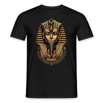 Pharaon Egypte Crâne Death Mask Cadeau - T-shirt homme - noir - Devant - AI Model Male 178 light (178cm)
