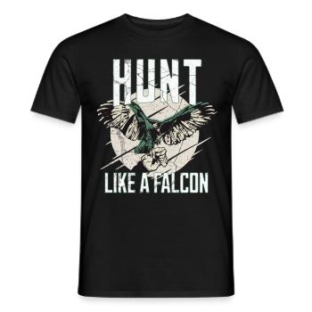 Falcon Falconry Falconry Falcon Hunter Hobby Sports - Men's T-Shirt - black - Front - AI Model Male 178 light (178cm)
