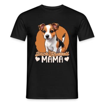 Jack Russell Maman - T-shirt homme - noir - Devant - AI Model Male 178 light (178cm)