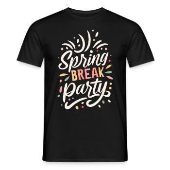 Spring Break 2024 Holiday Retro Vintage - T-shirt homme - noir - Devant - AI Model Male 178 light (178cm)