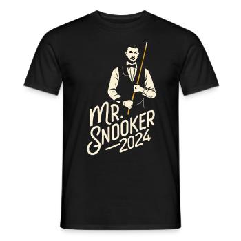 Mr. Snooker 2024 Pool Billiards Snooker Player - Men's T-Shirt - black - Front - AI Model Male 178 light (178cm)