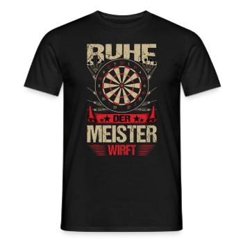 Ruhe Der Meister Wirft - Männer T-Shirt - Schwarz - Vorne - AI Model Male 178 light (178cm)