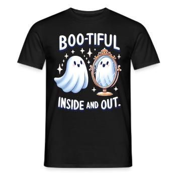 Halloween Shirt Boo - Tiful Inside and Out Ghost - Männer T-Shirt - Schwarz - Vorne - AI Model Male 178 light (178cm)