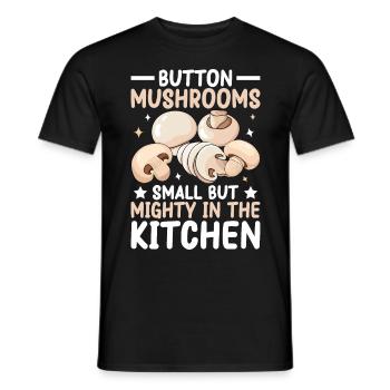 Mushrooms Gifts- Pilze Geschenkidee - Männer T-Shirt - Schwarz - Vorne - AI Model Male 178 light (178cm)
