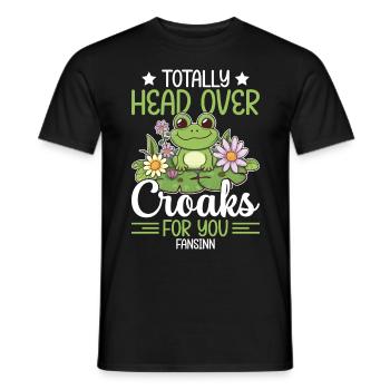 Frog Tshirt - Frog Gifts - Men's T-Shirt - black - Front - AI Model Male 178 light (178cm)