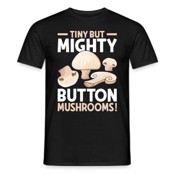 Champignon- Mushrooms Gifts- Pilze Geschenke - Männer T-Shirt - Schwarz - Vorne - AI Model Male 178 light (178cm)