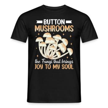 Pilze Geschenke- mushrooms- Pilze Geschenkidee - Männer T-Shirt - Schwarz - Vorne - AI Model Male 178 light (178cm)