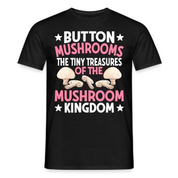 Champignons- Mushrooms Gifts- Pilze Geschenkidee - Männer T-Shirt - Schwarz - Vorne - AI Model Male 178 light (178cm)
