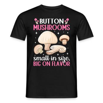 Champignons- Mushrooms- Pilze Geschenkidee - Männer T-Shirt - Schwarz - Vorne - AI Model Male 178 light (178cm)