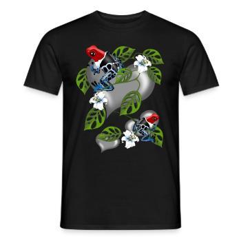pfeilgiftfrosch - Männer T-Shirt - Schwarz - Vorne - AI Model Male 178 light (178cm)