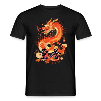 dragon - T-shirt homme - noir - Devant - AI Model Male 178 light (178cm)