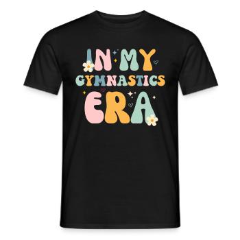 À l’époque de la gymnastique - Citations amusantes de gymnastique - T-shirt homme - noir - Devant - AI Model Male 178 light (178cm)