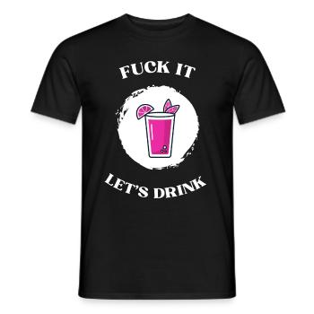ça laisse boire - T-shirt homme - noir - Devant - AI Model Male 178 light (178cm)