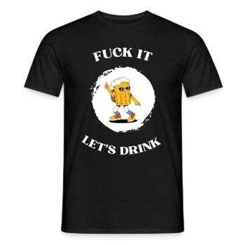 ça laisse boire - T-shirt homme - noir - Devant - AI Model Male 178 light (178cm)