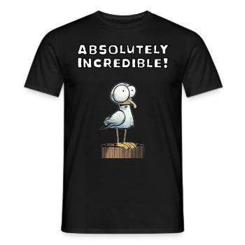 Geschenk Spruch - Sprüche Absolutely Incredible - Männer T-Shirt - Schwarz - Vorne - AI Model Male 178 light (178cm)