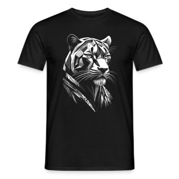 Panthère noire moderne - Panther - T-shirt homme - noir - Devant - AI Model Male 178 light (178cm)