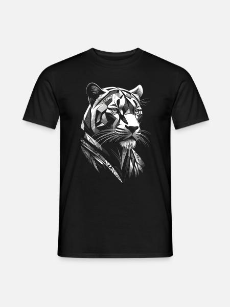 Moderner - Panther - Männer T-Shirt - Schwarz