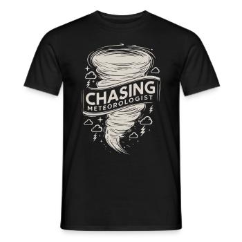 Tornade Twister Chasseur Météorologue - T-shirt homme - noir - Devant - AI Model Male 178 light (178cm)