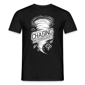 Tornade Twister Chasseur Météorologue - T-shirt homme - noir - Devant - AI Model Male 178 light (178cm)