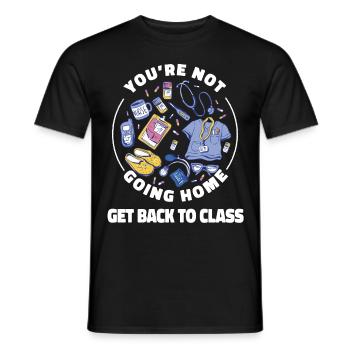 Schulkrankenschwester, zu der Sie Nicht Nach Hause Zurückkehren Werden - Männer T-Shirt - Schwarz - Vorne - AI Model Male 178 light (178cm)
