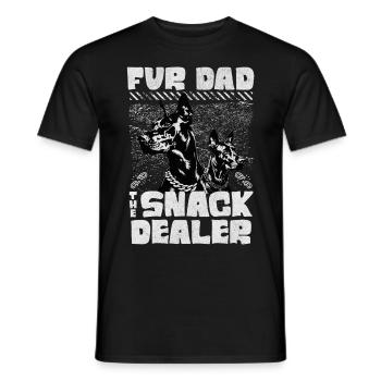 Fur Dad The Snack Dealer Doberman Dog Lover - Men's T-Shirt - black - Front - AI Model Male 178 light (178cm)