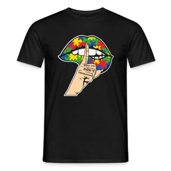 Don't Judge What You Don't Understand Autism - Men's T-Shirt - black - Front - AI Model Male 178 light (178cm)