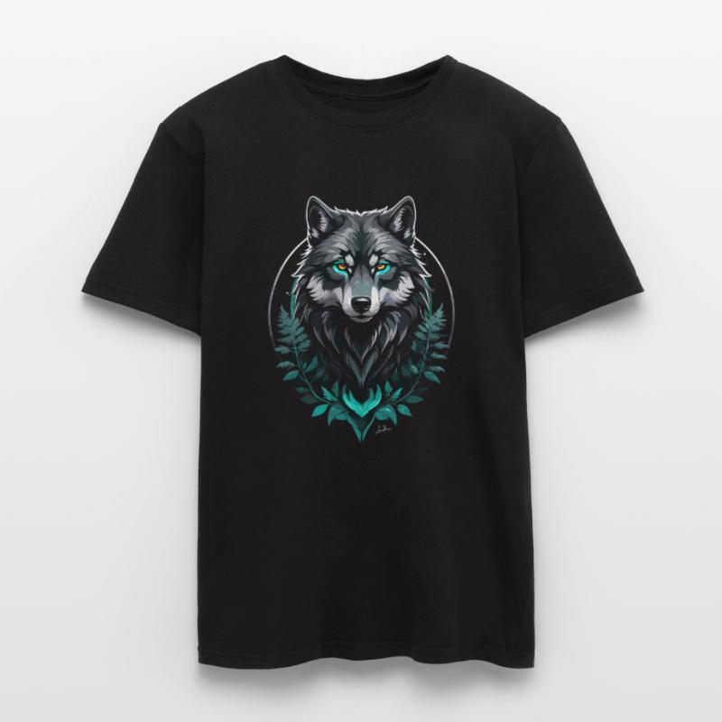 Forest Arctic Wolf Men’s T-shirt