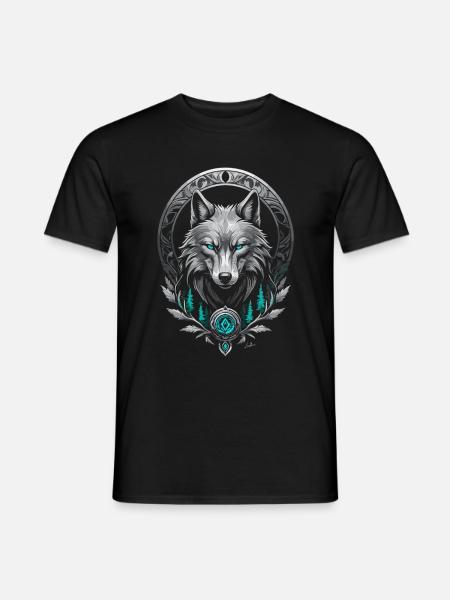 Medieval Arctic Wolf - Men's T-Shirt - black